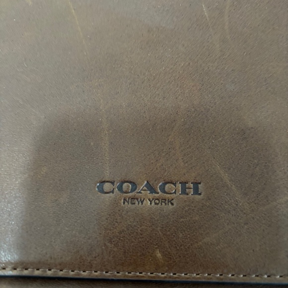 Coach Metropolitan Tan Leather Crossbody Messenger Bag Sz OS - Picture 4 of 16